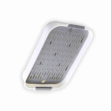 Double Layer Draining Dish Tray 270x188x40mm, Blue