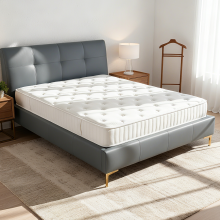 200x150cm Memory Foam King Hybrid Mattress - 27cm Height, Silicone Memory Foam, 2cm Latex Layer