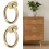 2pcs Vintage Brass Jewelry Box Pull Handle 45mm 9