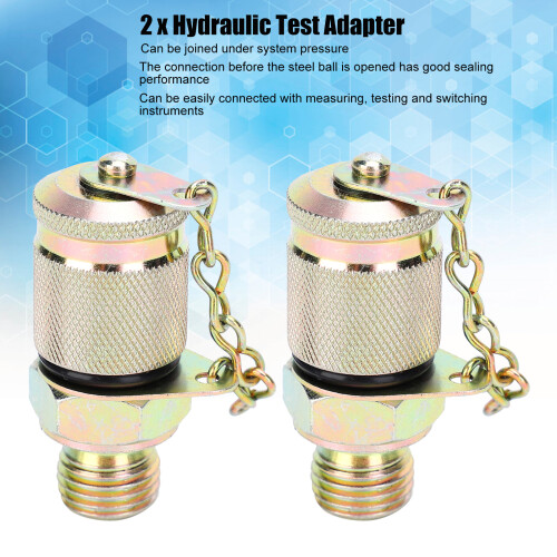 2 Stück Hydraulik-Testadapter 63 MPa M14x1.5–M16x2 2
