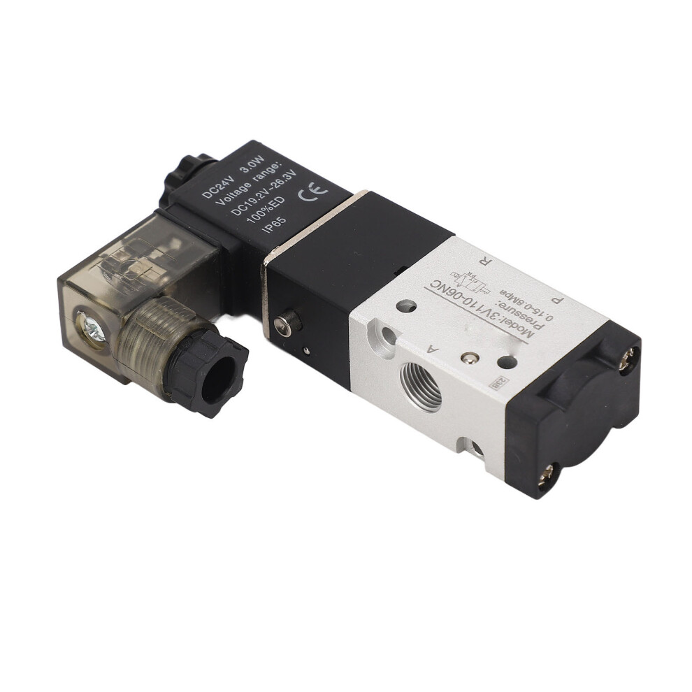 Pneumatic 3-Way Solenoid Valve 1/8In Npt Dc 24V Air Control Ip65 7891388608055