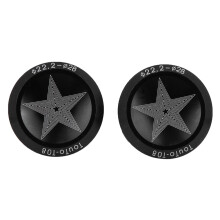 Aluminium Bike Handlebar End Plugs Black