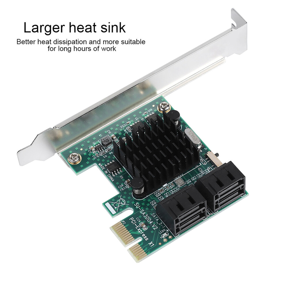 4-Port Sata 3.0 Controller Pcie Card 6Gbps 7055741900044