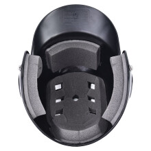 Baseball Batting Helmet Protective Equipment with Strap for Adults & Teens (Black)