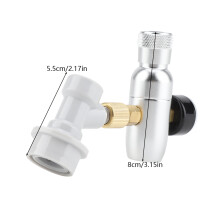 Heimbraue CO2-Regulator-Set 16g, 0-150 PSI, Aluminium