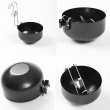 (Color Box) Stainless Steel Poached Egg Mold Foldable with Non Stick Coating for Home Kitchen Use