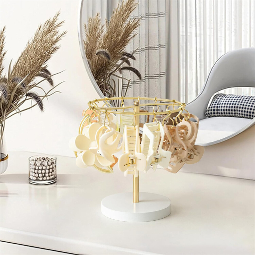 Hue-Grain Metal Hair Claw Holder Stand - 50 Char