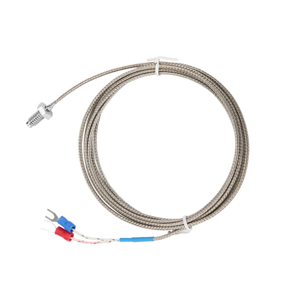 2M M6 Bsw K-Type Thermocouple Temperature Probe Cable For Industrial Use 5031388430597