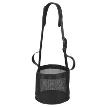 (Black M number 24*25) Durable Slow Feed Horse Net with Handles, 50cm