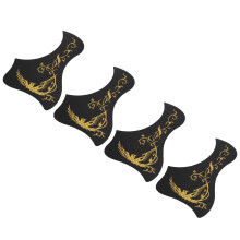10 Stück Akustik-Pickguard für 40–41 Zoll Gitarren, Gold