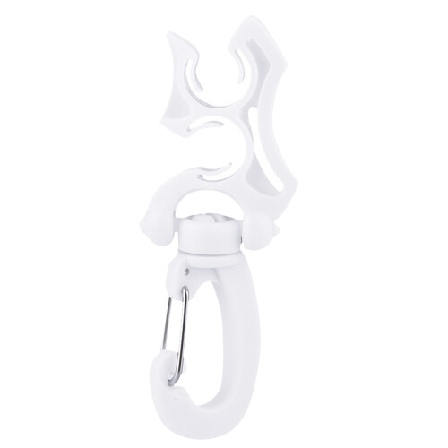 Scuba Diving Accessories: Double BCD Hose Clip & Regulator Hook White 1