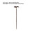 3-Section Wenge Collapsible Walking Cane 89x17cm 2