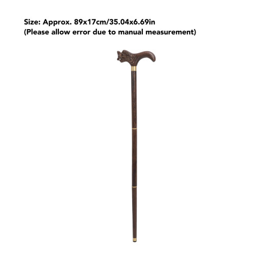3-Section Wenge Collapsible Walking Cane 89x17cm 1