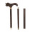 3-Section Wenge Collapsible Walking Cane 89x17cm 12