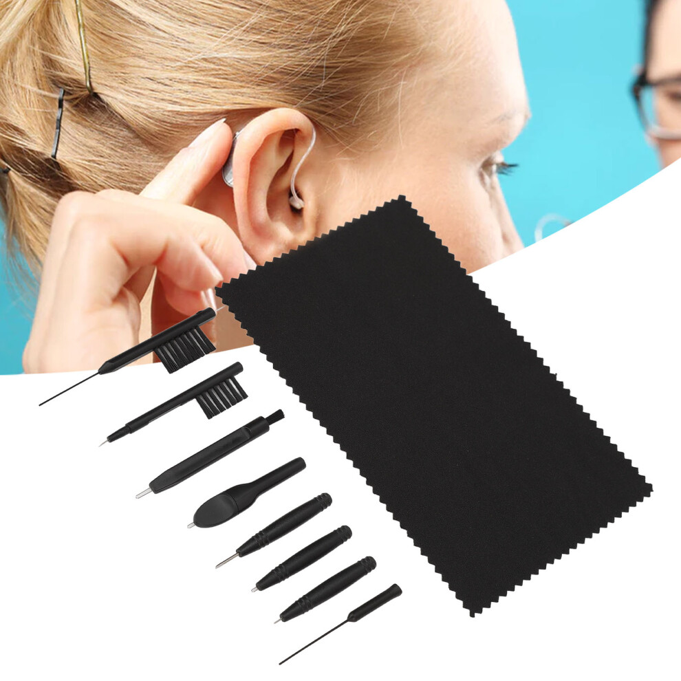 9pcs Hearing Amplifier Cleaning Tools Set â Wax Loop, Brush & Magnet Portable