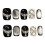 (M) Flash Cat Eye Press-On Nails, Reusable & Long Lasting 3
