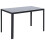 120cm Black Rectangular Dining Table - Sturdy Painted Iron Legs for Dining Room & Kitchen 4