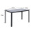 120cm Black Rectangular Dining Table - Sturdy Painted Iron Legs for Dining Room & Kitchen 7