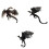 7pcs 3D Gothic Dragon Wall Sticker PVC Waterproof Decor 14