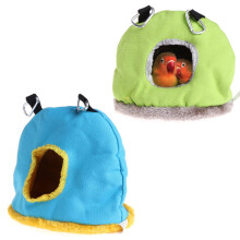 Bird Cage Hanging Hammock Warm Plush Round Bird Nest for Small Birds Winter Use