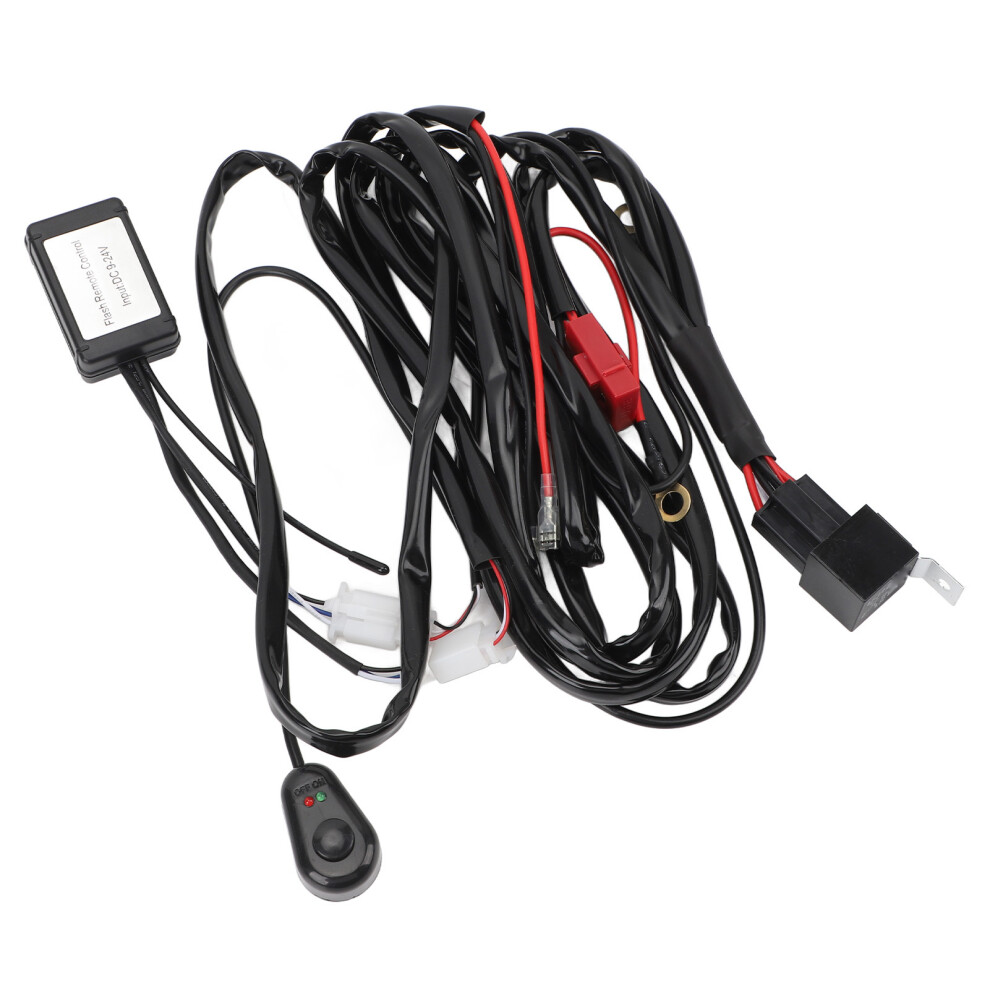 Dc12v Remote Wiring Harness Kit 9.84Ft 40A 16Awg For Led Bar Light 4901388435636