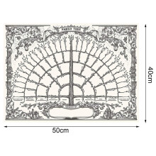 5-Generationen-Familienbaum-Diagramm Leinwand 50x40cm
