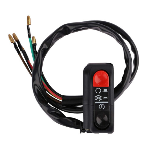 22mm Motorcycle Bar Ignition Switch On/Off Starter Kill Button DC12V