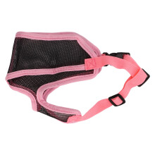 Dog Muzzle for Chihuahua Shar Pei Bulldog Breathable Mesh Adjustable Pink M