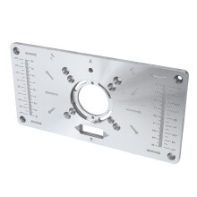 Multifunctional Aluminum Router Table Insert Plate 120x235mm for Woodworking