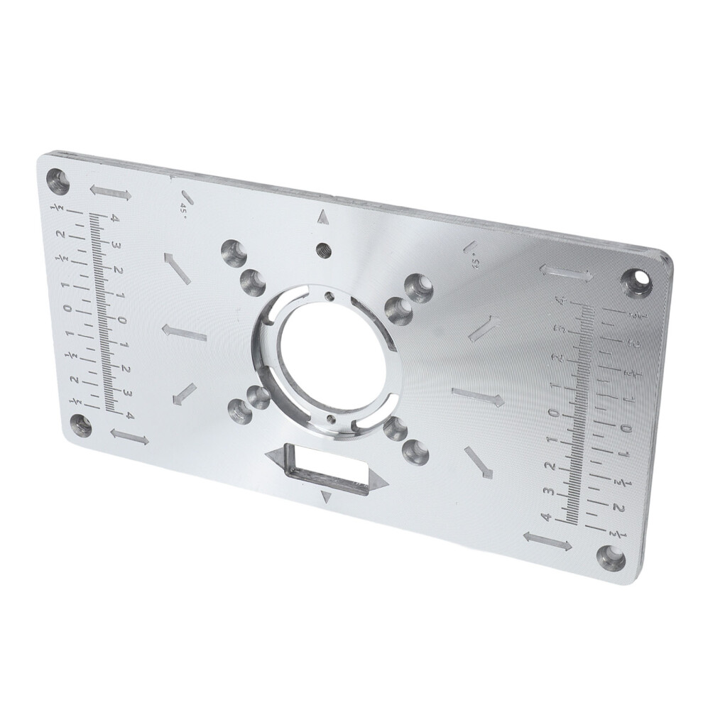 Multifunctional Aluminum Router Table Insert Plate 120X235mm For Woodworking 4961388437894
