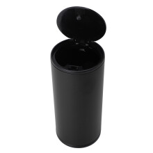 Aluminum Alloy Car Ashtray Trash Can 15x7cm Black Outdoor