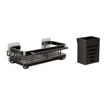 Wandregal 590 g Aluminium Schwarz Chopstick