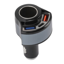 Schwarzes Schnellladeauto-Ladegerät QC3.0 2,4A Multifunktionales ABS-Material