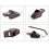 Schwarze Seedless Plastikpfeife 6x3x2 cm, 6 g 1