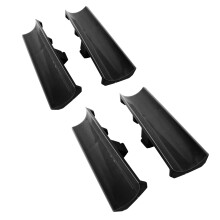 2 Pairs Snow Plow Shoe Attachments ABS Black, 12.5x5x3.8cm