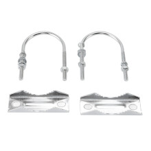 Iron V-Jaw Mast Clamp Kit with U Bolts for Outdoor Antennas