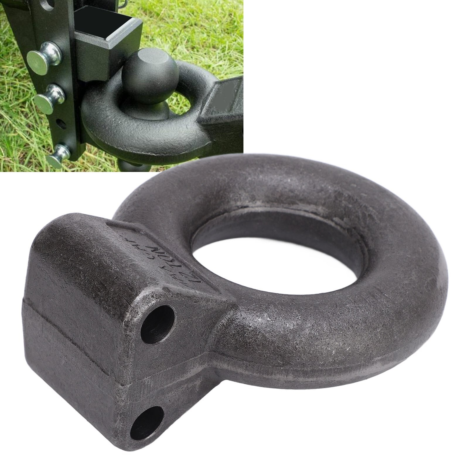 Tow Eye 3in Inner Diameter 12 Ton 25000lb MGTW Towing Ring for Trailer ...
