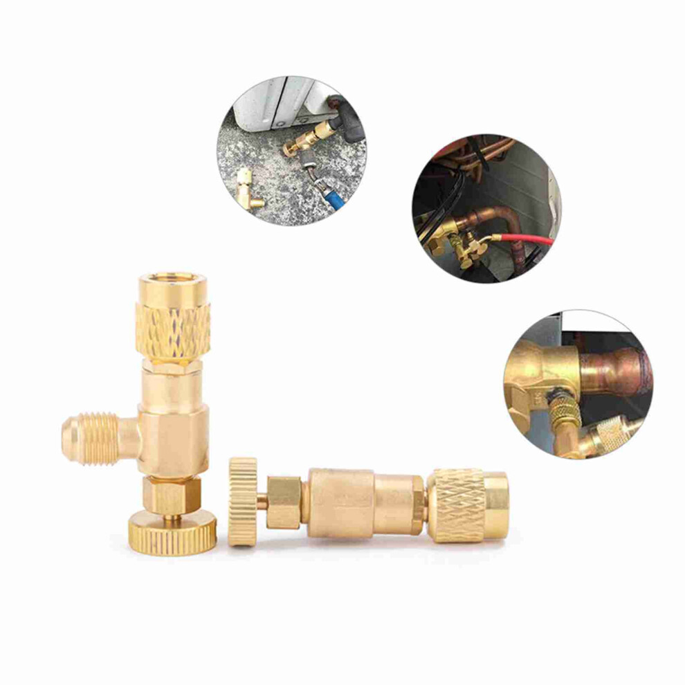 R22 1/4 Inch Copper Refrigerant Charging Valve, Flow Control 4971388447991