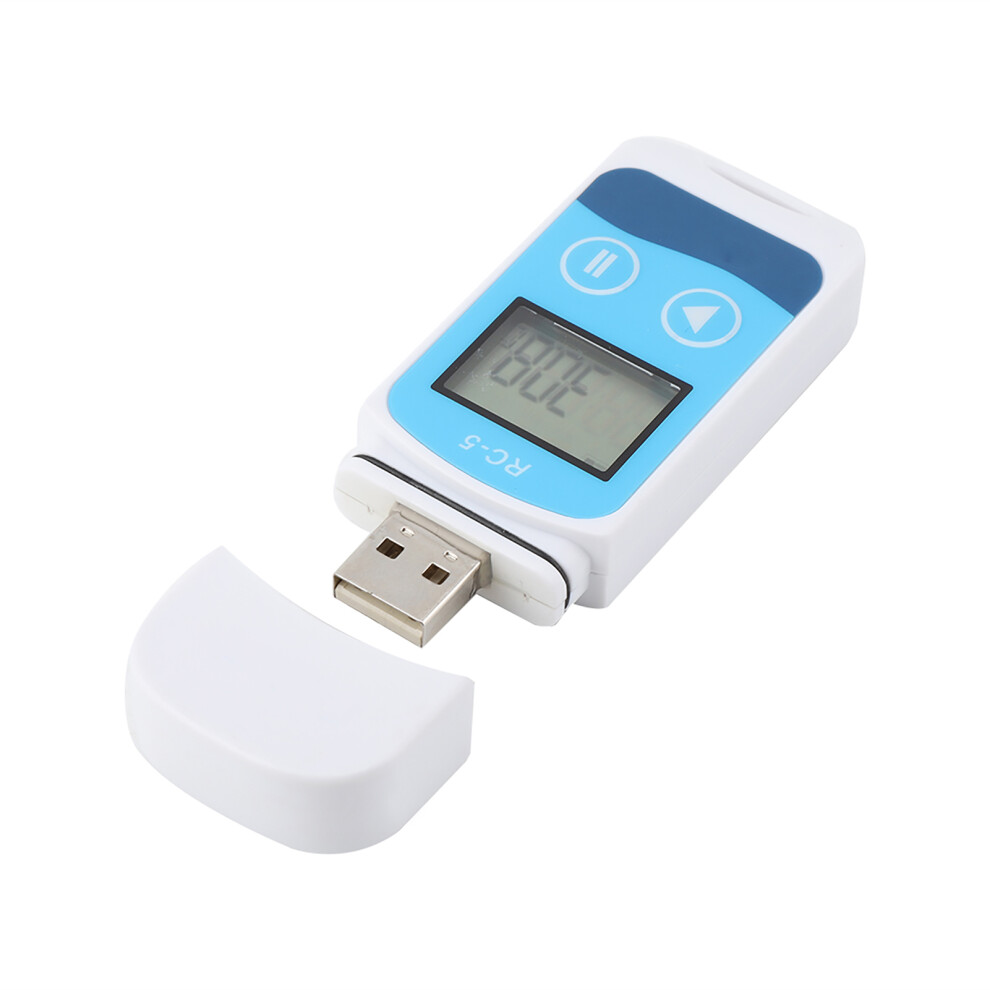 Portable RC-5 Temperature Data Logger 32000 Points LCD, Compact 80x33x14mm