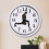 (White) Silly Walk Silent Wall Clock - Home Decor 2