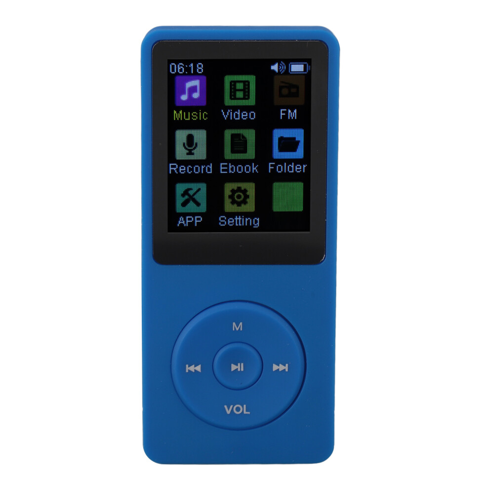 Mp3 Player 1.82In Tft Screen Tooth Voice Recorder Video Playback Blue 8721388449152