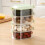 (Green, 4 Layer) Airtight Spice Storage Containers - 50 chars 4