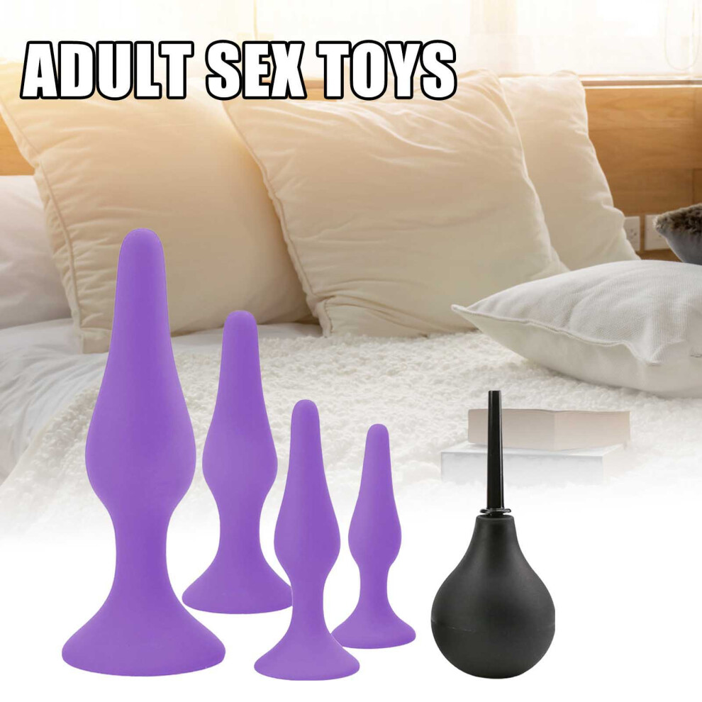 Dcph-Clothing (Purple) Waterproof Silicone Anal Plug Set For Adults