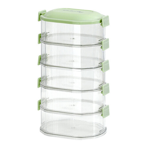 (Green, 4 Layer) Airtight Spice Storage Containers - 50 chars