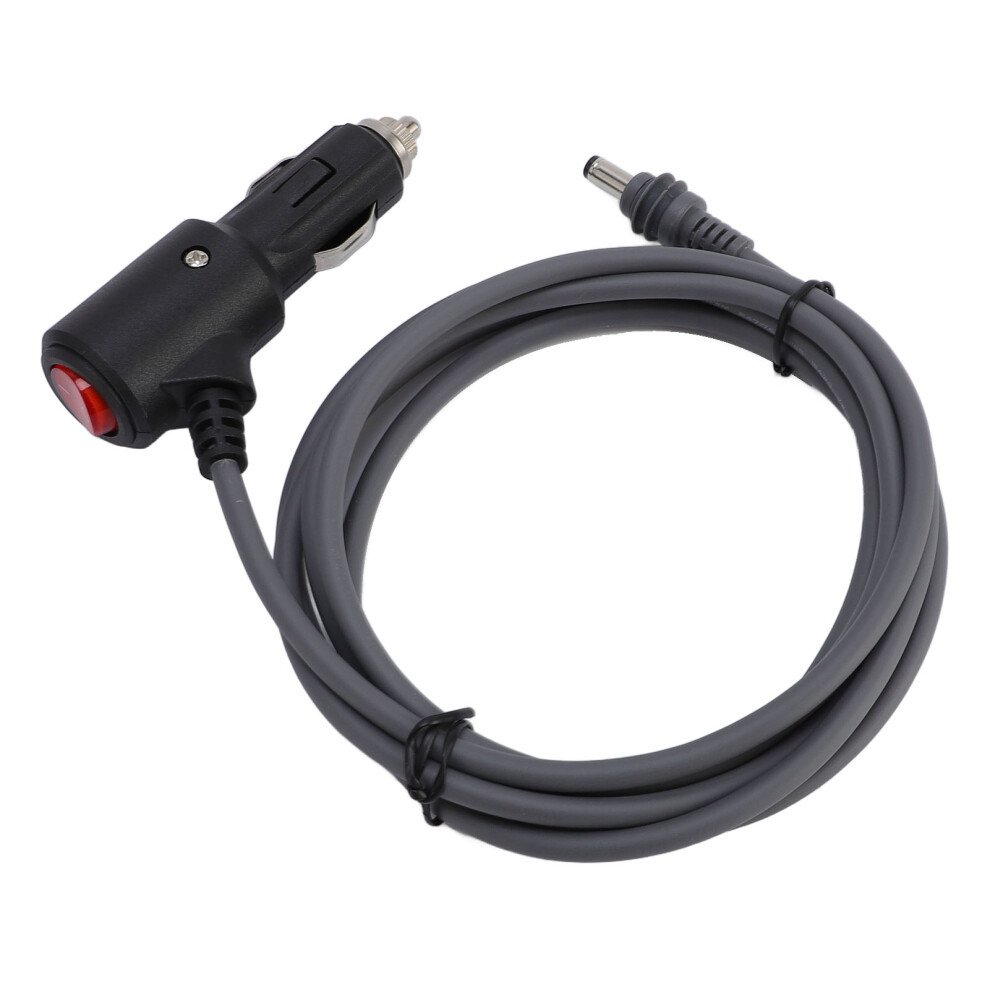 6.5Ft Dc Power Cable 12V-24V Cigar Lighter 18Awg For Vehicles Gray 3241388452204
