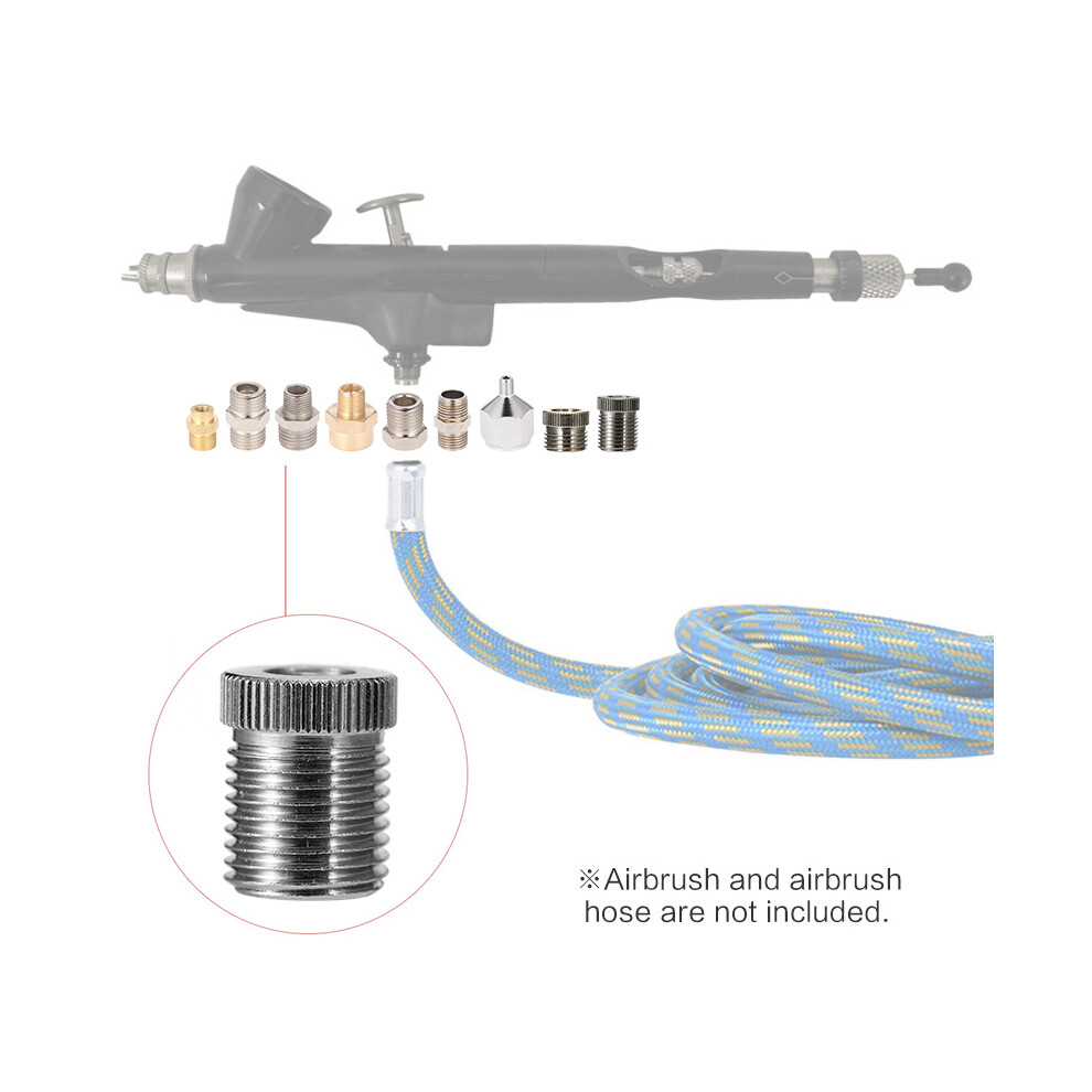 Professional 9Pcs Airbrush Adapter Set For Compressor & Airbrush Hose Fitting 6901388451764