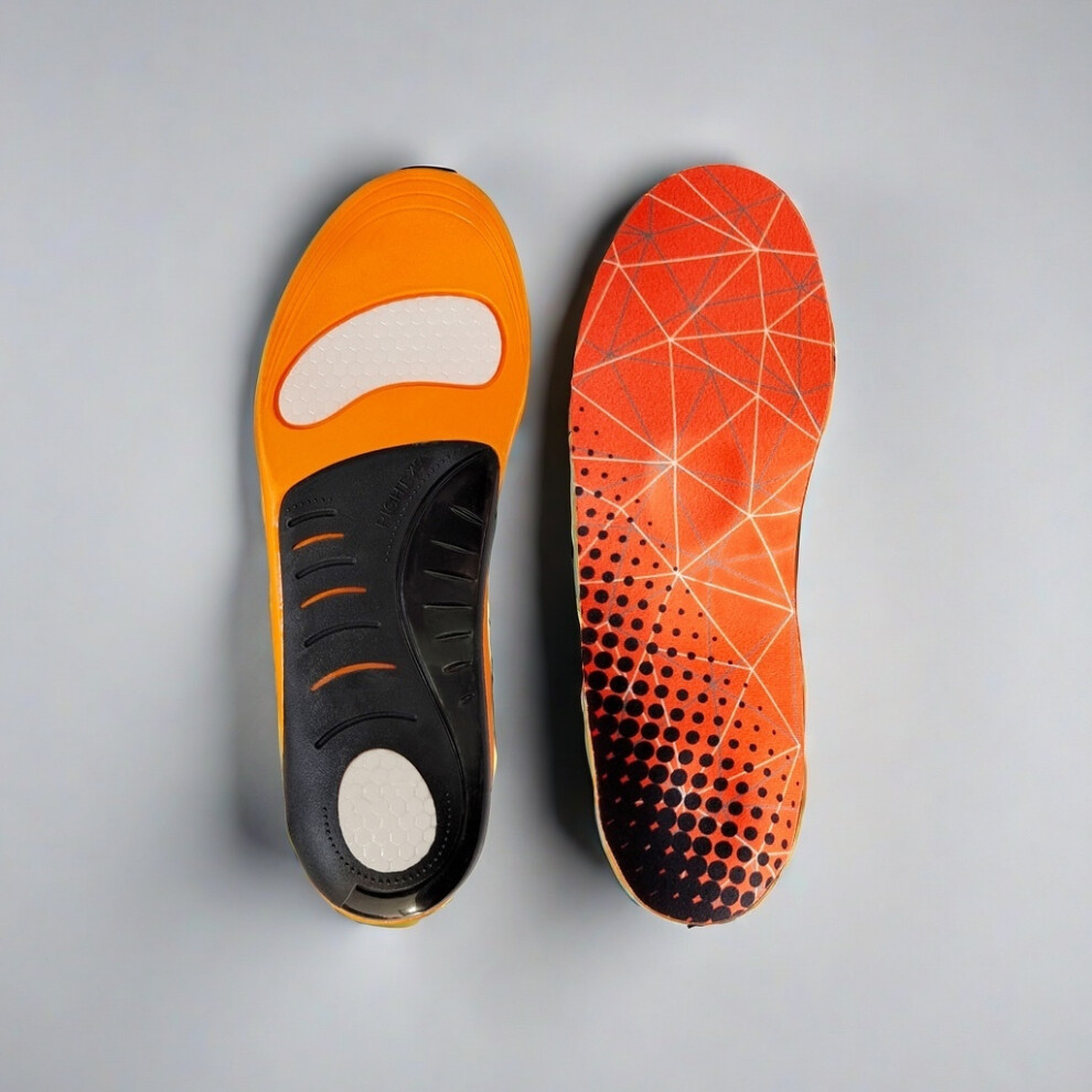 Penghui-Toys (M) Pu Arch Support Orthopedic Insoles Running Shoe Orthotic Insoles For Boots Dress Shoes Sports Shoes