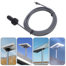 DC Car Power Cable 16ft 12V-24V 18AWG Water Resistant Gray Cigar Lighter