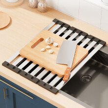 Over Sink Dish Drying Rack Adjustable Stainless Steel Dish Drying Drainer for Kitchen Sink Countertop
