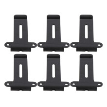 6 Stück Heavy Duty Metallgürtelclips für Linton LT-6100 Funkgerät, Schwarz